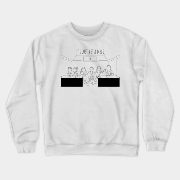 Stupid bus Crewneck Sweatshirt by Gabi Veiga